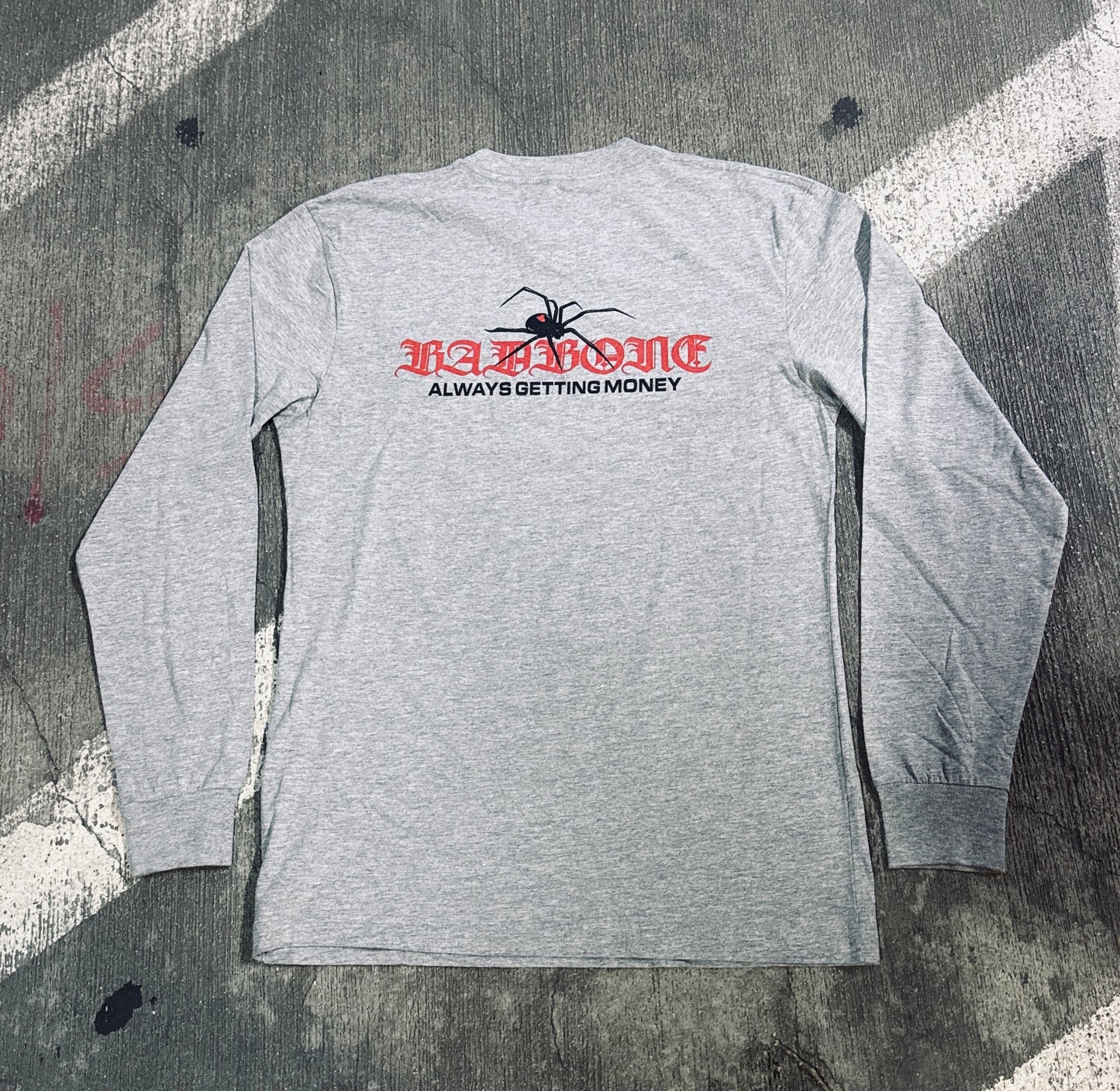 AGMXBB Black Widow Grey Long-Sleeve