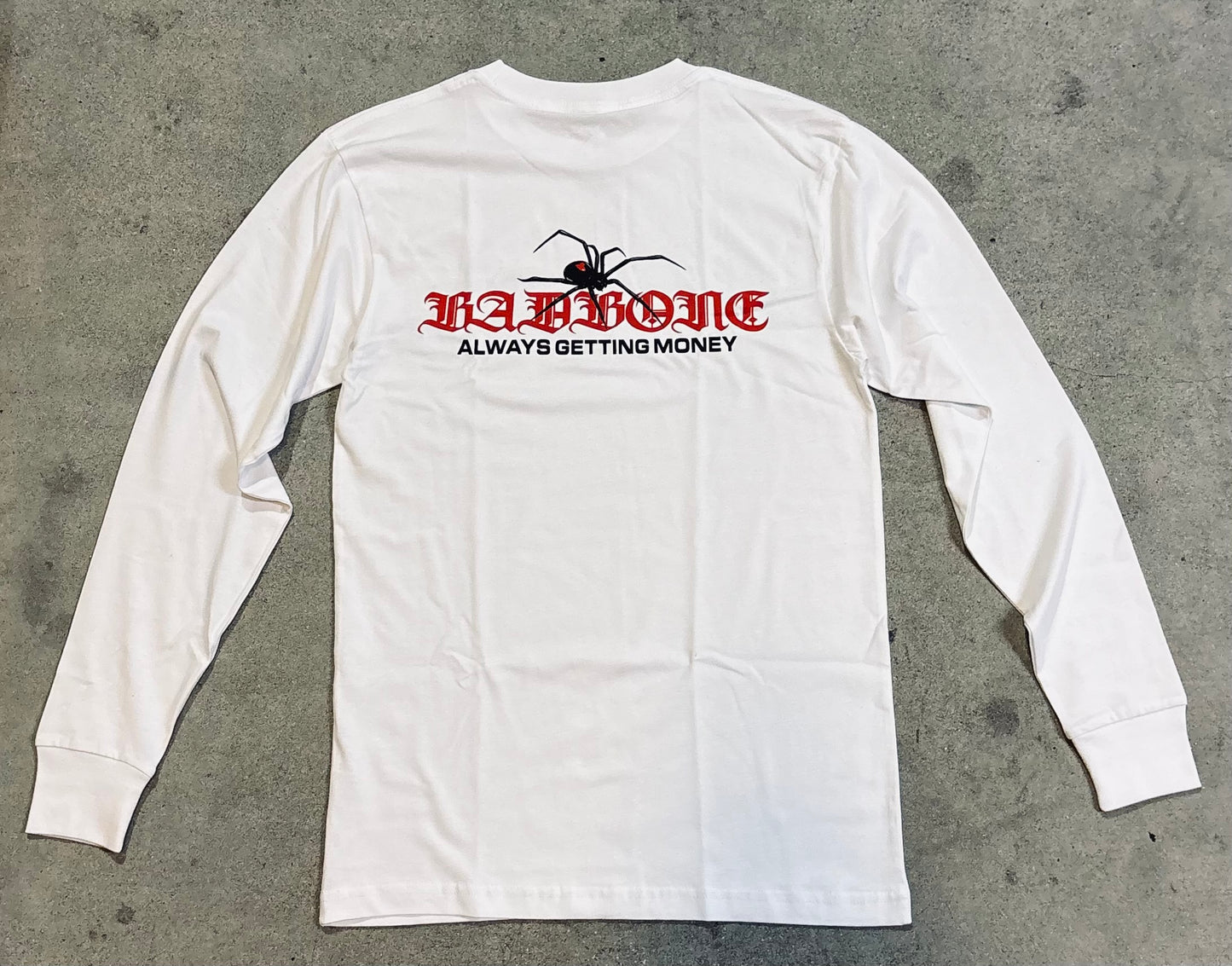 AGMXBB Black Widow White Long-Sleeve